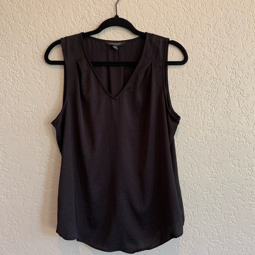 Banana Republic Black Sleeveless Shell